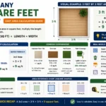 how many square feet is 3x3,