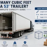 how many cubic feet in a 53' trailer