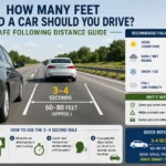 how many feet behind a car