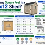 how many square feet is a 10x12 shed