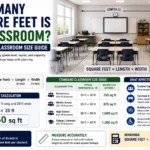 how many square feet is a classroom