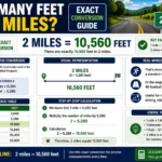 how many feet is 2 mi