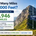 how many miles is 5000 feet