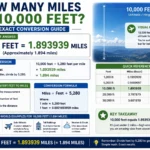 how many miles is 10,000 feet