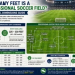 how many feet is a professional soccer field