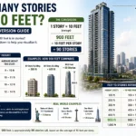 how many stories is 900 feet