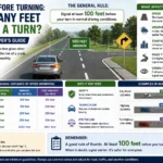 signal before turning how many feet