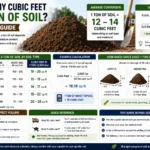 how many cubic feet are in a ton of soil