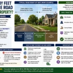 how many feet from the road is public property