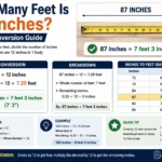 How Many Feet Is 87 Inches