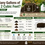 how many gallons of soil is 2 cubic feet