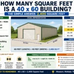 how many square feet is a 40 x 60 building
