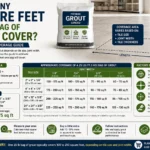 how many square feet does a bag of grout cover