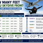 how many feet do you skydive from