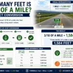 How Many Feet Is 3/10 of a Mile