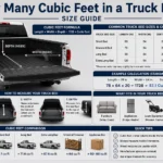 how many cubic feet in a truck bed