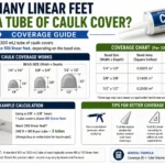 how many linear feet does a tube of caulk cover,