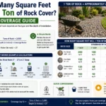 how many square feet does 1 ton of rock cover.