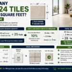 how many 24x24 tiles for 100 square feet