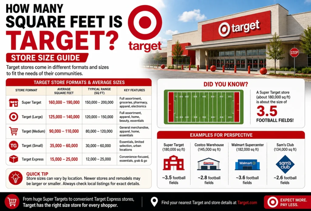 how many square feet is Target