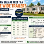 how many square feet is a triple wide trailer