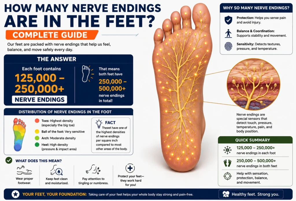 How Many Nerve Endings Are in the Feet
