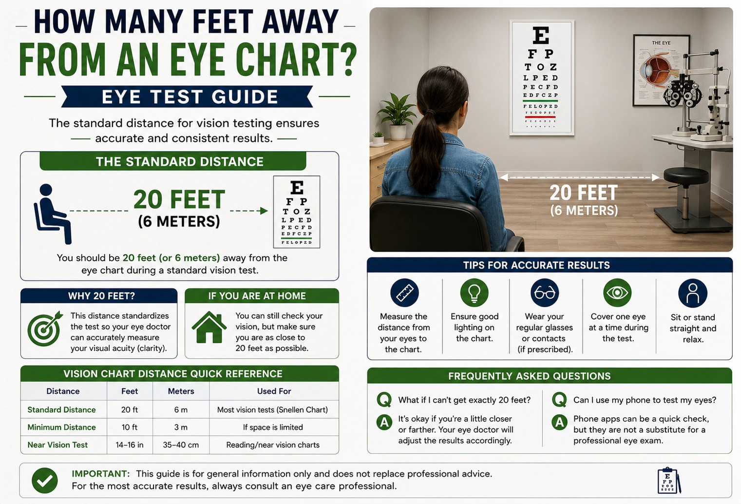 How Many Feet Away From an Eye Chart