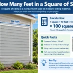 how many feet are in a square of siding