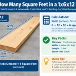 How Many Square Feet in a 1x6x12 Board