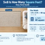 5x8 Is How Many Square Feet