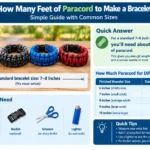 How Many Feet of Paracord to Make a Bracelet