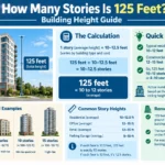 how many stories is 125 feet