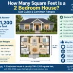 How Many Square Feet Is a 2 Bedroom House