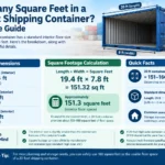 How Many Square Feet in a 20 Foot Shipping Container