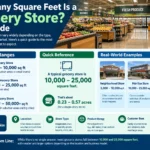 how many square feet a grocery store