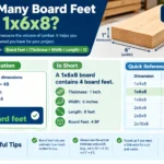 How Many Board Feet in a 1x6x8