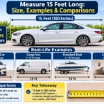 measure 15 feet long